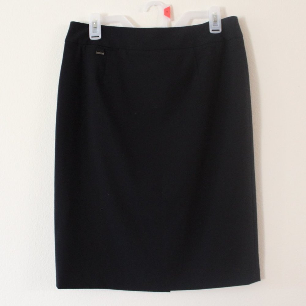 Calvin Klein Black Pencil Skirt Size 10
